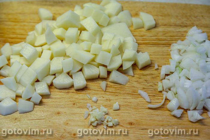 Фотографии рецепта Суп харчо с почками общепитовский с почками и рисом, 04 Суп харчо с почками общепитовский с почками и рисом, Шаг 04