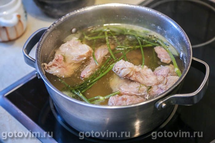 Фотографии рецепта Суп харчо с почками общепитовский с почками и рисом, 01 Суп харчо с почками общепитовский с почками и рисом, Шаг 01