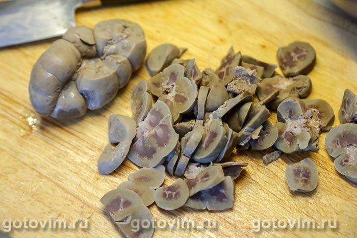 Фотографии рецепта Суп харчо с почками общепитовский с почками и рисом, 02 Суп харчо с почками общепитовский с почками и рисом, Шаг 02