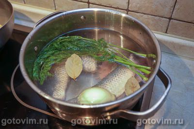 Фотографии рецепта Уха из кефали, 02 Уха из кефали, Шаг 02