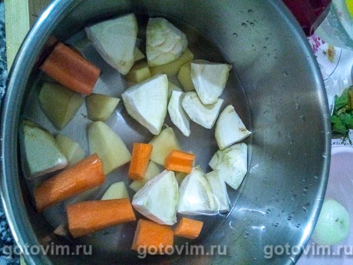 Фотографии рецепта Суп-пюре из артишоков, 02 Суп-пюре из артишоков, Шаг 02