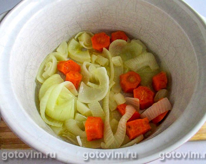 Фотографии рецепта Суп пюре из чечевицы в микроволновке, 02 Суп пюре из чечевицы в микроволновке, Шаг 02
