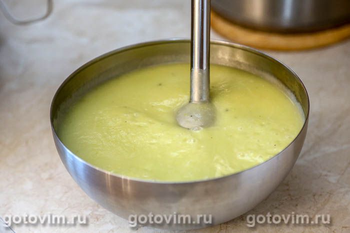 Фотографии рецепта Сливочный суп-пюре из кабачков, 04 Сливочный суп-пюре из кабачков, Шаг 04