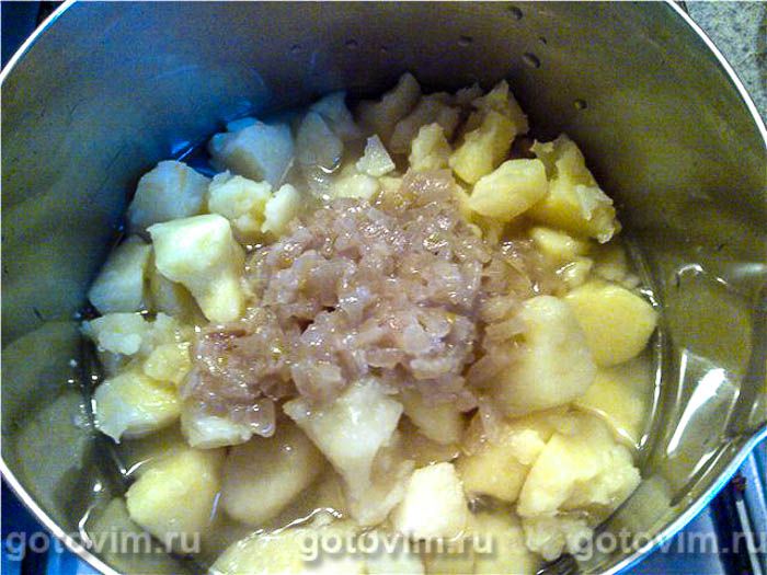 Фотографии рецепта Картофельный суп-пюре с потрошками, 01 Картофельный суп-пюре с потрошками, Шаг 01