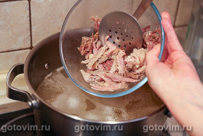 Фотографии рецепта Гороховый суп с уткой, 02 Гороховый суп с уткой, Шаг 02