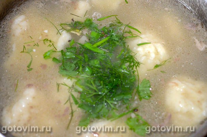 Фотографии рецепта Суп из утки с клёцками, 06 Суп из утки с клёцками, Шаг 06