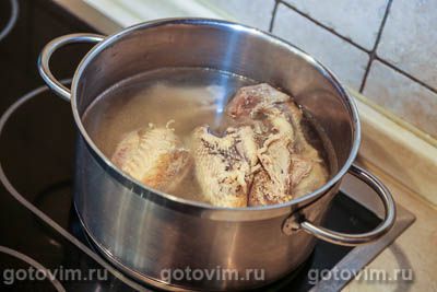 Фотографии рецепта Суп из цесарки с молодой кукурузой и цветной капустой, 01 Суп из цесарки с молодой кукурузой и цветной капустой, Шаг 01