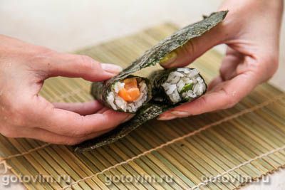 Фотографии рецепта Суши Инь-Янь, 04 Суши Инь-Янь, Шаг 04