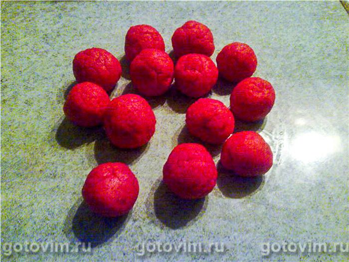 Фотографии рецепта Свекольные клецки, 05 Свекольные клецки, Шаг 05
