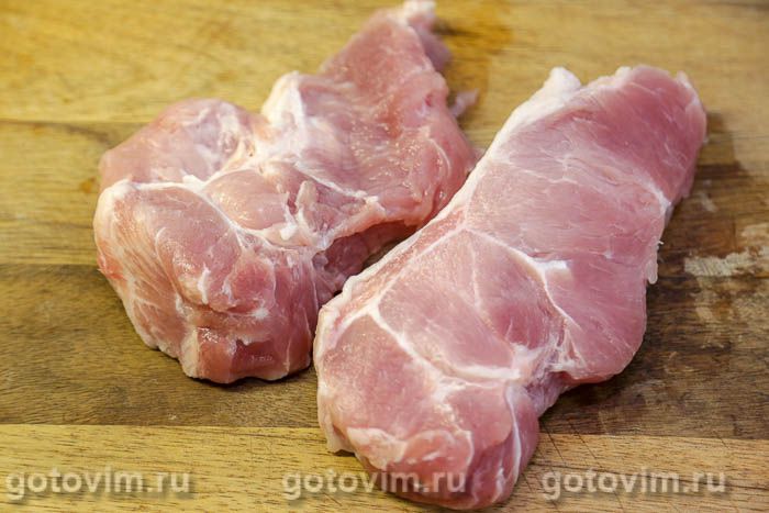 Фотографии рецепта Мясные кармашки из свинины с моцареллой и помидорами, 01 Мясные кармашки из свинины с моцареллой и помидорами, Шаг 01
