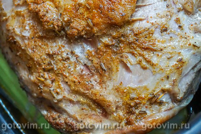 Фотографии рецепта Свиная лопатка, запечённая в духовке с кабачками, 06 Свиная лопатка, запечённая в духовке с кабачками, Шаг 06