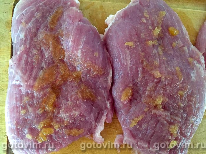 Фотографии рецепта Жареная свинина с медом и сумахом, 02 Жареная свинина с медом и сумахом, Шаг 02