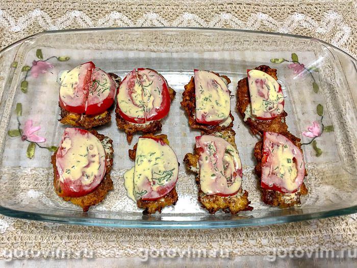 Фотографии рецепта Отбивные из свинины с сыром в духовке, 08 Отбивные из свинины с сыром в духовке, Шаг 08