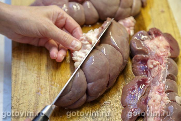 Фотографии рецепта Жареные свиные почки с овощами в соусе по-восточному, 01 Жареные свиные почки с овощами в соусе по-восточному, Шаг 01