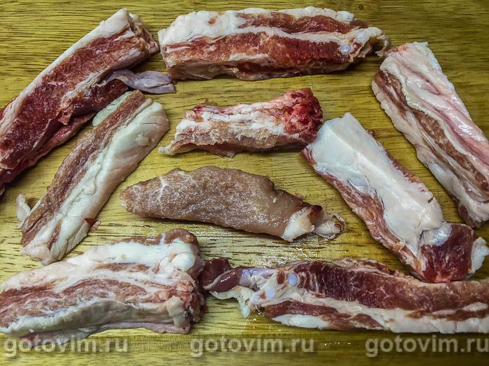 Фотографии рецепта Квашеная капуста со свиными ребрышками и яблоком, 01 Квашеная капуста со свиными ребрышками и яблоком, Шаг 01