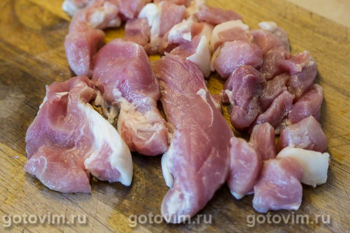 Фотографии рецепта Свинина с картошкой и рисом, 02 Свинина с картошкой и рисом, Шаг 02