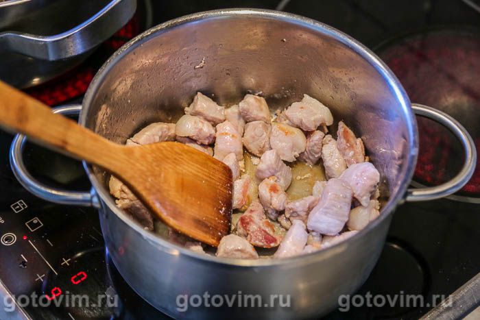 Фотографии рецепта Свинина с картошкой и рисом, 04 Свинина с картошкой и рисом, Шаг 04