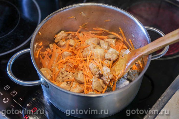 Фотографии рецепта Свинина с картошкой и рисом, 05 Свинина с картошкой и рисом, Шаг 05