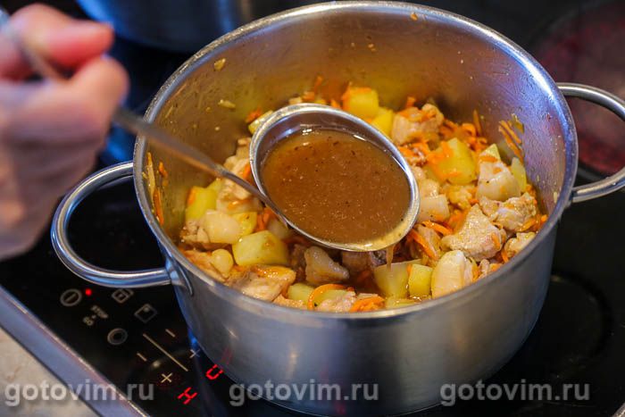 Фотографии рецепта Свинина с картошкой и рисом, 07 Свинина с картошкой и рисом, Шаг 07
