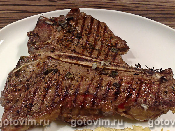  (-one steak).  