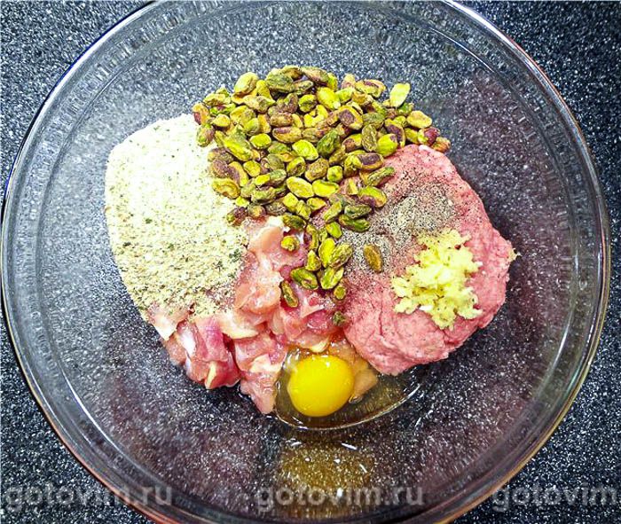 Фотографии рецепта Террин куриный с фисташками, 03 Террин куриный с фисташками, Шаг 03