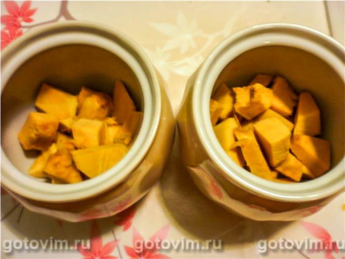 Фотографии рецепта Тыковник с рисом в горшочках, 03 Тыковник с рисом в горшочках, Шаг 03