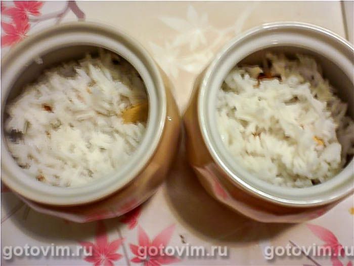 Фотографии рецепта Тыковник с рисом в горшочках, 04 Тыковник с рисом в горшочках, Шаг 04
