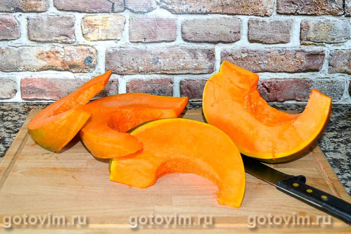 Фотографии рецепта Тыквенное варенье с орехами, 02 Тыквенное варенье с орехами, Шаг 02