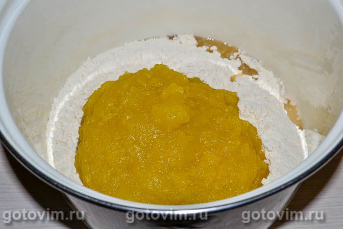 Фотографии рецепта Тыквенные булочки, 05 Тыквенные булочки, Шаг 05