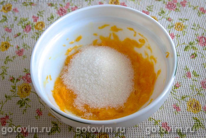 Фотографии рецепта Тыквенный кекс с орехами, 02 Тыквенный кекс с орехами, Шаг 02