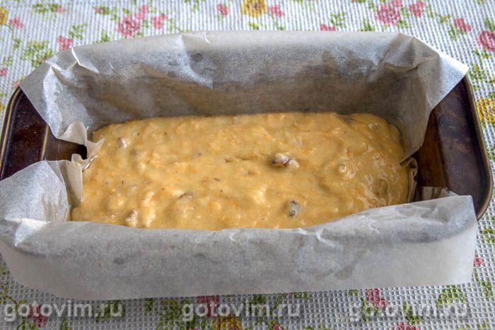 Фотографии рецепта Тыквенный кекс с орехами, 06 Тыквенный кекс с орехами, Шаг 06