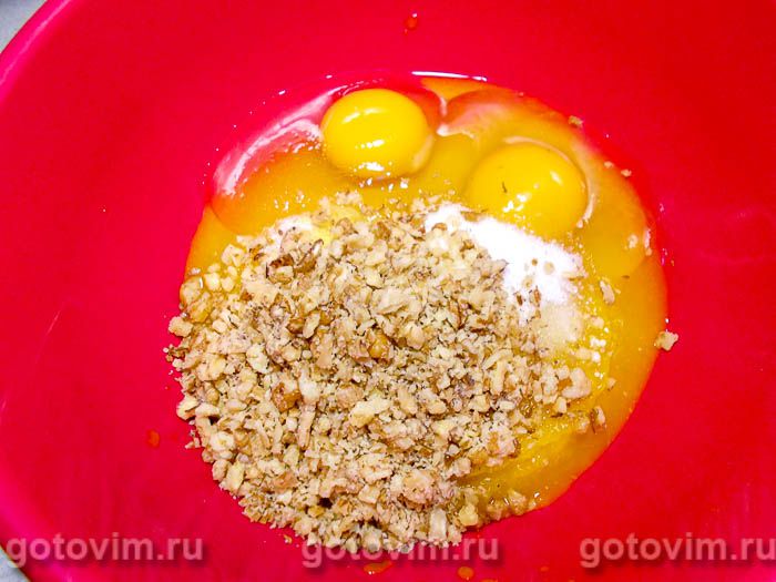 Фотографии рецепта Кексы тыквенные с грецкими орехами и имбирем, 05 Кексы тыквенные с грецкими орехами и имбирем, Шаг 05
