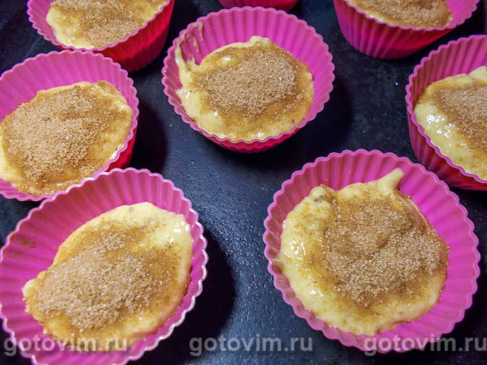 Фотографии рецепта Кексы тыквенные с грецкими орехами и имбирем, 08 Кексы тыквенные с грецкими орехами и имбирем, Шаг 08