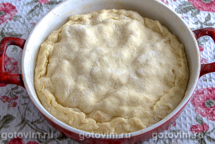 Фотографии рецепта Пирог с тыквой и яблоками, 06 Пирог с тыквой и яблоками, Шаг 06