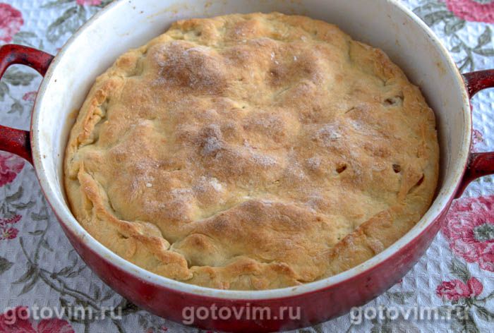 Фотографии рецепта Пирог с тыквой и яблоками, 07 Пирог с тыквой и яблоками, Шаг 07