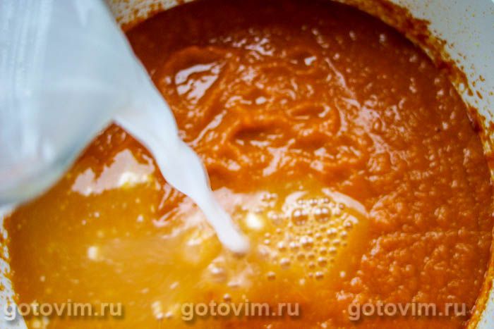 Фотографии рецепта Томатный суп с мидиями, 08 Томатный суп с мидиями, Шаг 08