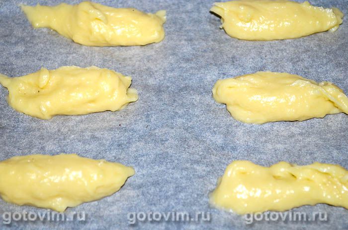Фотографии рецепта Торт «Дамские пальчики» (из заварного теста), 03 Торт «Дамские пальчики» (из заварного теста), Шаг 03