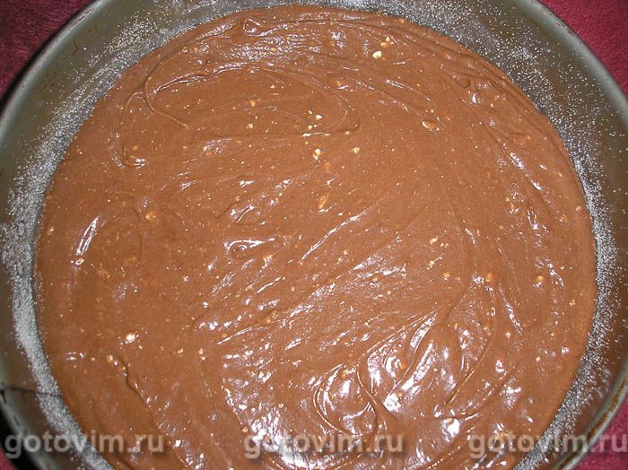 Фотографии рецепта Шоколадный торт с кремом-суфле и грушами «Грушевое наслажденье», 02 Шоколадный торт с кремом-суфле и грушами «Грушевое наслажденье», Шаг 02