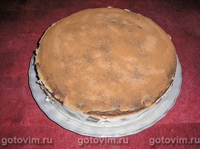Фотографии рецепта Шоколадный торт с кремом-суфле и грушами «Грушевое наслажденье», 06 Шоколадный торт с кремом-суфле и грушами «Грушевое наслажденье», Шаг 06