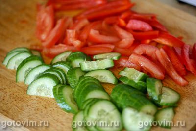 Фотографии рецепта Тортильи с мясом, овощами и соусом из авокадо, 04 Тортильи с мясом, овощами и соусом из авокадо, Шаг 04