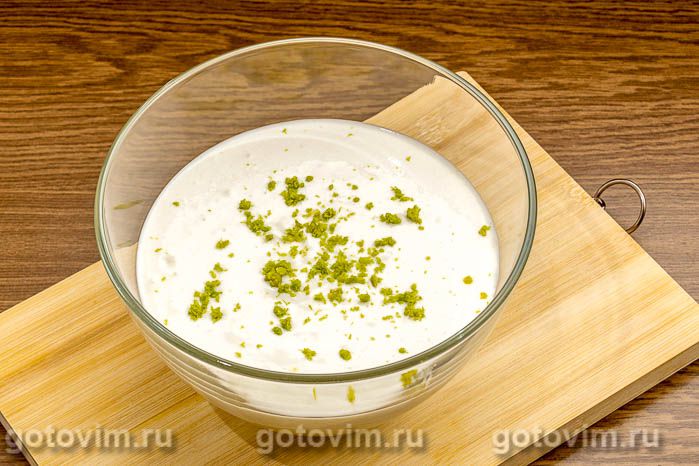 Фотографии рецепта Творожный торт с желе и лаймом без выпечки, 03 Творожный торт с желе и лаймом без выпечки, Шаг 03