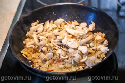 Фотографии рецепта Горячие бутерброды с сыром, грибами и беконом, 03 Горячие бутерброды с сыром, грибами и беконом, Шаг 03