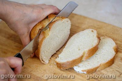 Фотографии рецепта Горячие бутерброды с сыром, грибами и беконом, 04 Горячие бутерброды с сыром, грибами и беконом, Шаг 04