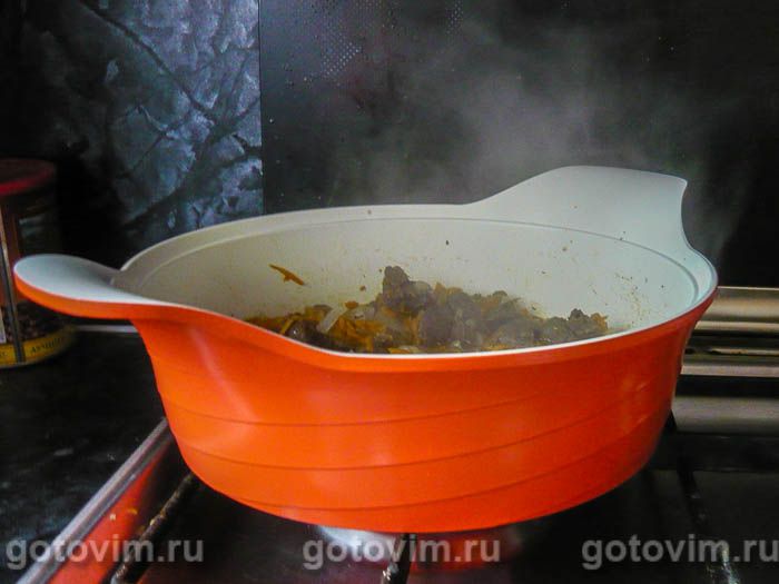 Фотографии рецепта Тушеное легкое с овощами, 02 Тушеное легкое с овощами, Шаг 02