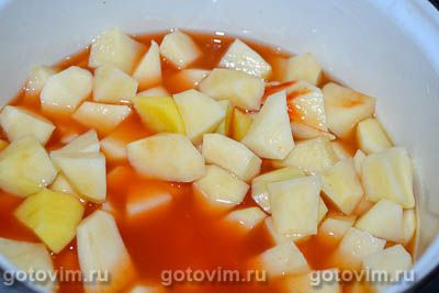 Фотографии рецепта Тушеный картофель с капустой, курицей и грибами, 01 Тушеный картофель с капустой, курицей и грибами, Шаг 01