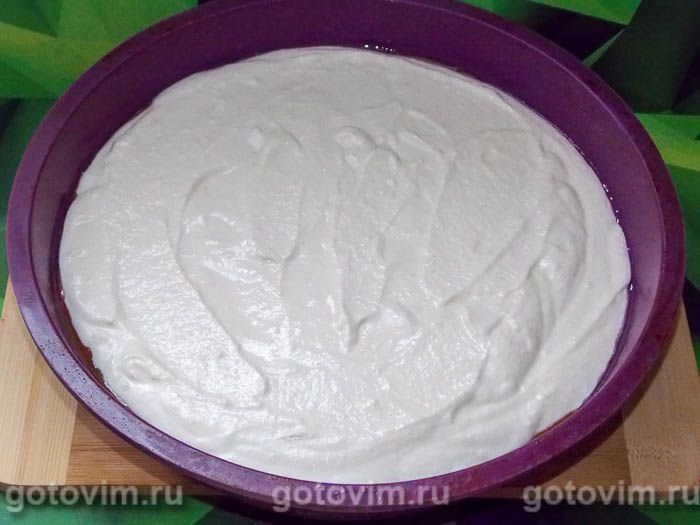 Фотографии рецепта Нежный творожник на шоколадном корже, 06 Нежный творожник на шоколадном корже, Шаг 06