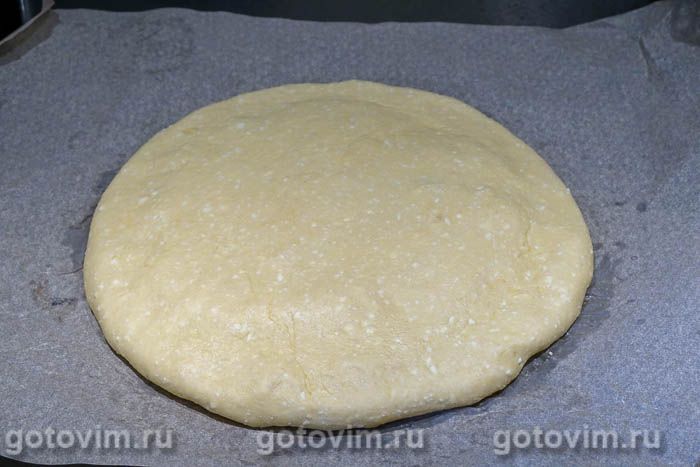 Фотографии рецепта Творожная лепешка с сырной начинкой, 07 Творожная лепешка с сырной начинкой, Шаг 07