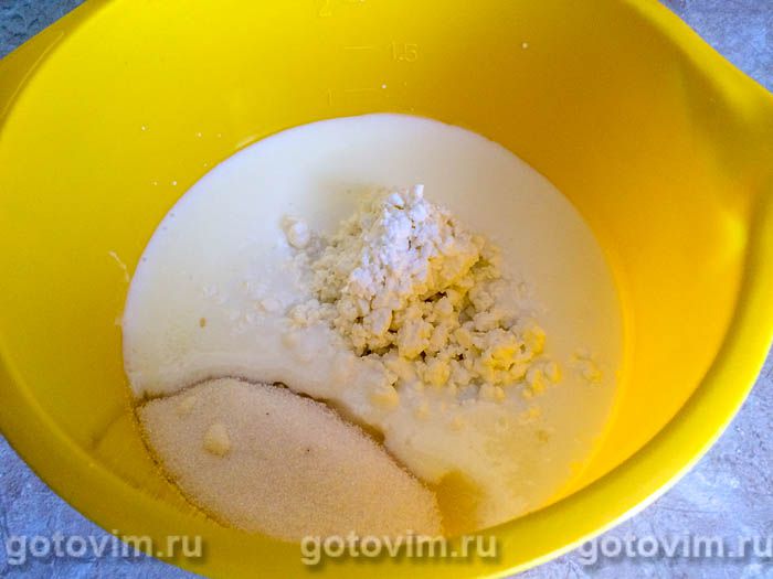 Фотографии рецепта Творожно-йогуртовый торт с апельсинами без выпечки, 02 Творожно-йогуртовый торт с апельсинами без выпечки, Шаг 02