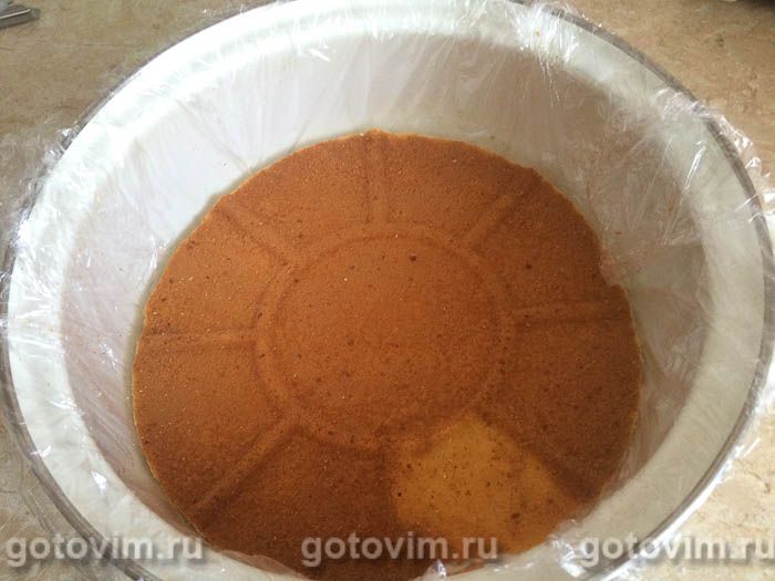 Фотографии рецепта Творожно-йогуртовый торт с апельсинами без выпечки, 03 Творожно-йогуртовый торт с апельсинами без выпечки, Шаг 03