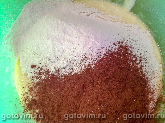 Фотографии рецепта Творожно-шоколадный пирог в мультиварке, 03 Творожно-шоколадный пирог в мультиварке, Шаг 03